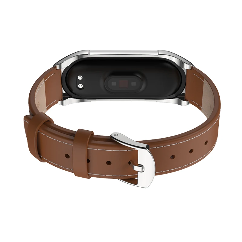 Mi jobs Upgrade mi Band 4 ремешок из натуральной кожи для Xiaomi 3 браслет умные наручные часы
