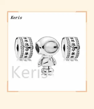 

100% 925 new sterling silver 1:1:1 rau0535 charm set original jewelry fret set free