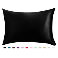100% Silky Satin Hair Beauty Pillowcase Standard Queen 1PC 1