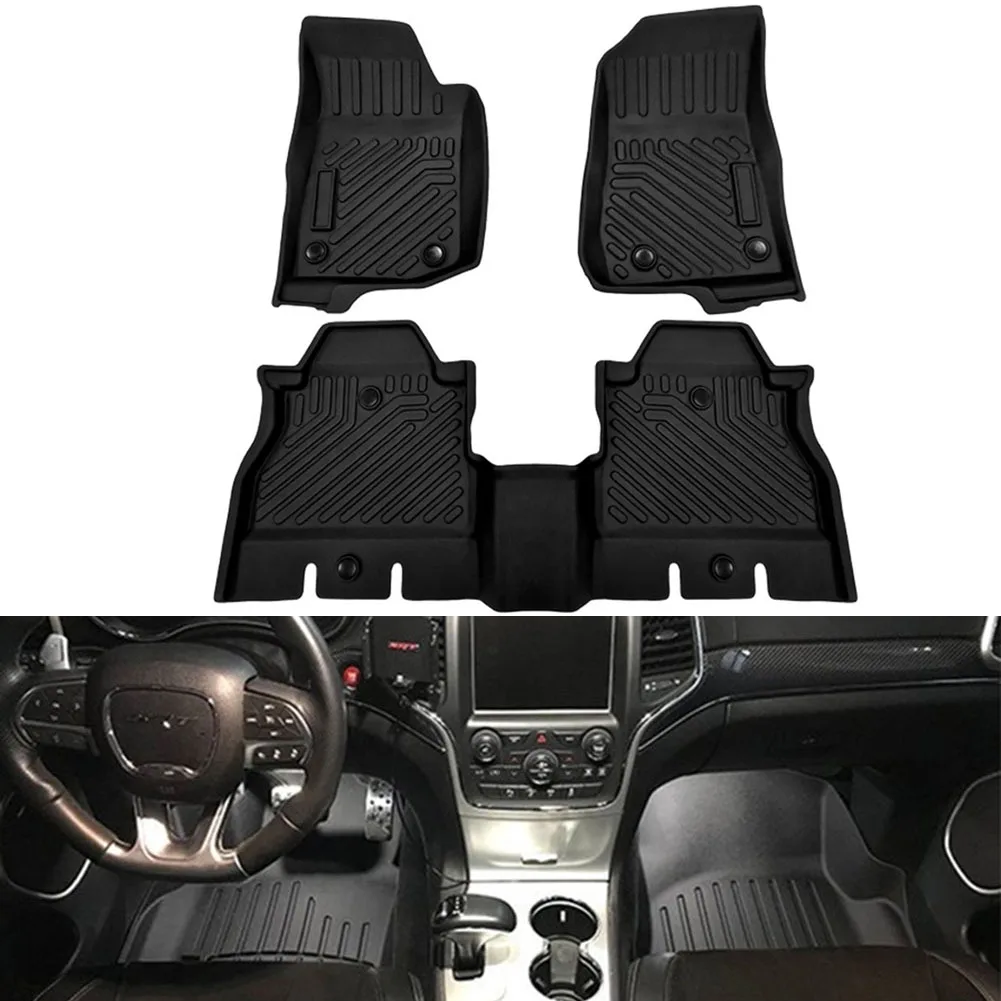 3 шт. коврики для Jeep Wrangler JL 2019 2020 4 двери все погодные черные|Автомобильные грязезащитные вкладыши| |