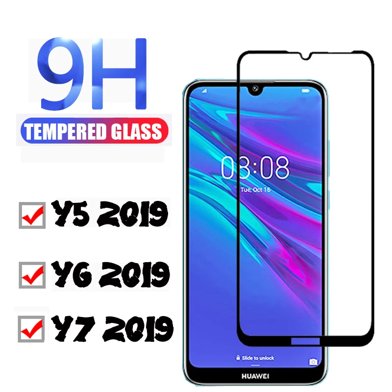 Для Huawei Y6 Y5 Y7 Y9 2019 Защитное стекло для экрана huawei Y 5 6 7 HuaweiY7 HuaweiY6 защитная пленка из