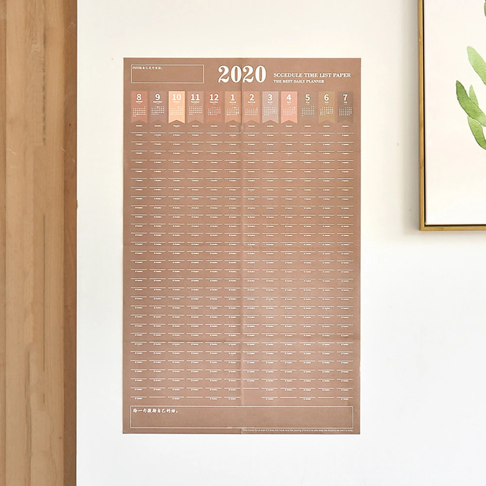 Год планировщик на стену календарный план планировщик на стену для домашнего офиса школьная Организация Планировщик Календарь Планировщик 82x52 см