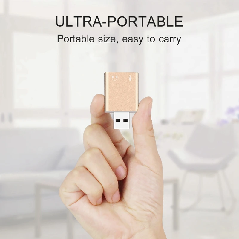 Usb звуковая карта 7,1 внешний Usb разъем 3,5 мм адаптер для наушников стерео аудио микрофон Звуковая карта для ПК компьютер Ноутбук