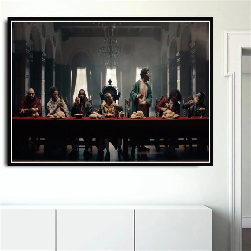 The Last Supper kendrick lamar Rapper Music Star коллаж плакат печать картина искусство стены картины