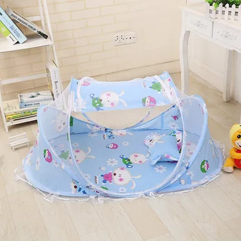 

Cute Children Mosquito Net Portable Foldable Portable Baby Travel Bed Mosquito Net Household Tent With Pillow 110x65x60cm