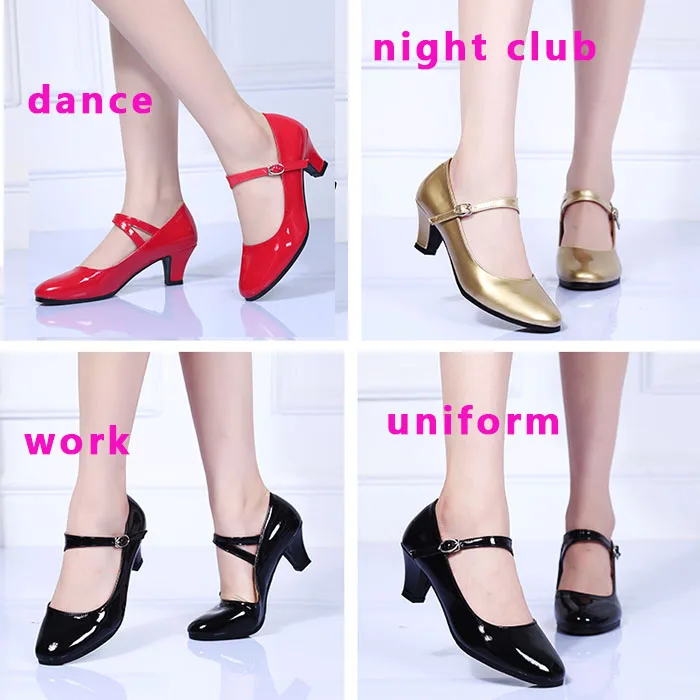 Korea style Mary Jane shoes ankle strap pointed toe kitten heel pumps party dancing square heels mary jane shoes