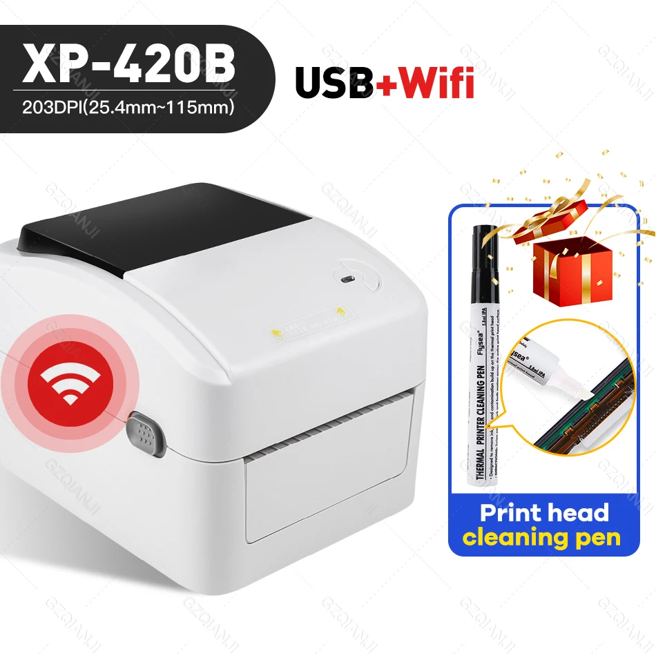 XP-420B Shipping Label Printer 4 inch 110mm 100mm Thermal Printer USB WIFI Lan Ethernet Printer For Label Printing XPrinter best small photo printer Printers