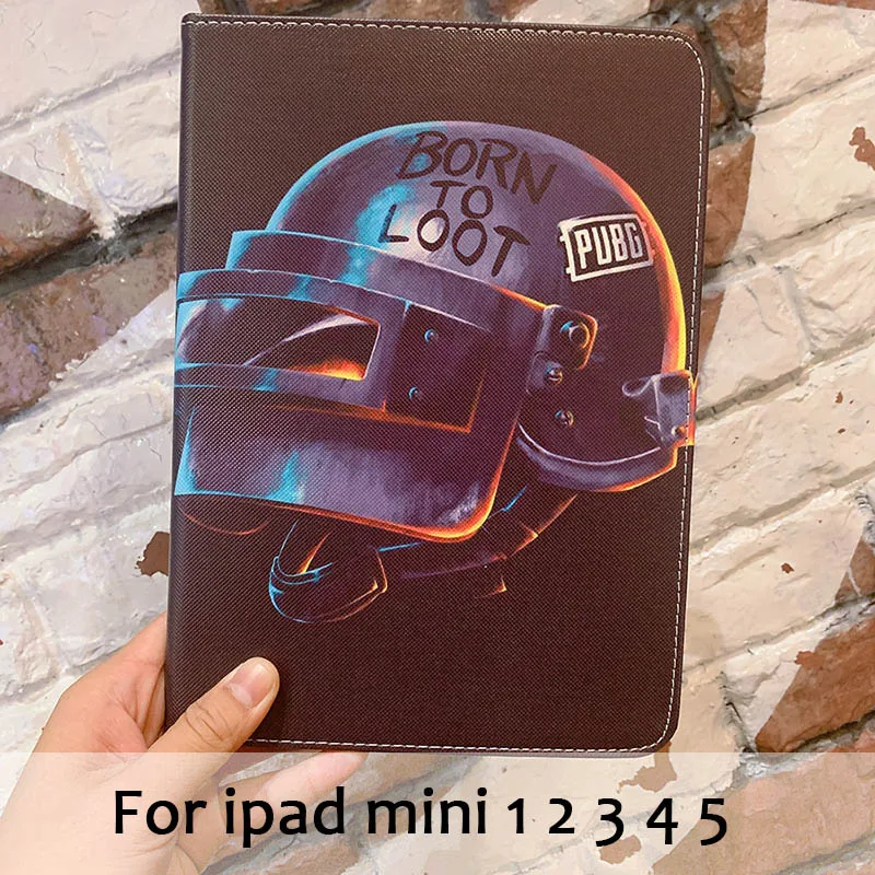 Чехол для планшета для Apple ipad air air1 2 ipad 9,7 PUBG защитный чехол с подставкой для ipad Mini 1 2 3 4 5 - Цвет: Красный