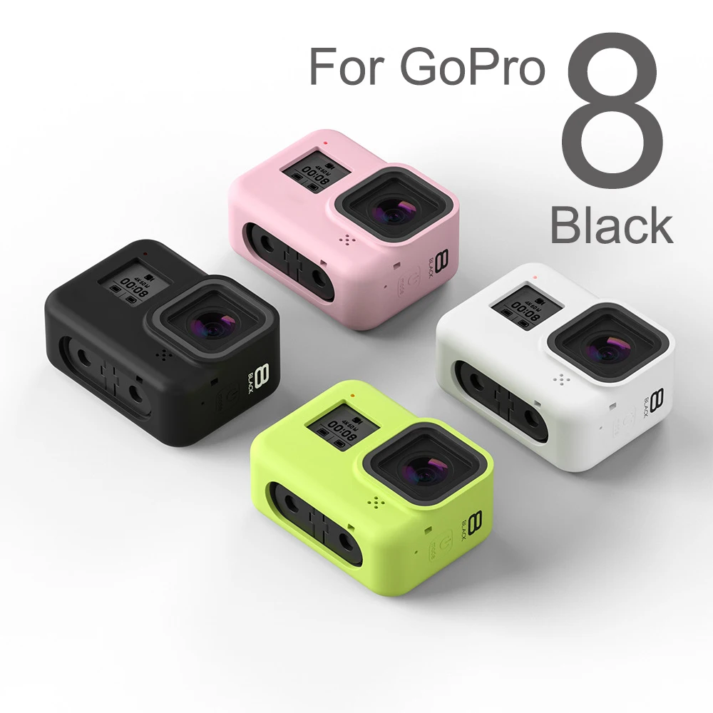 

For GoPro 8 Accessory Colorful Soft Silicone Case Skin Protective Shell Housing for Go Pro Hero 8 Black Action Camera
