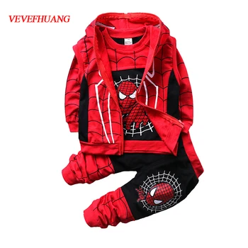 

VEVEFHUANG spider costume girl boy child the super spider costume suit kids cotton black blue christmas halloween Cosplay Anime