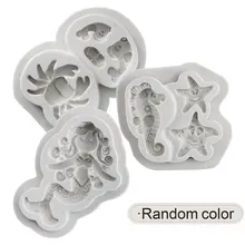 3 шт./компл. Портативный Мини DIY океан серии торт форма для домашней выпечки инструмент