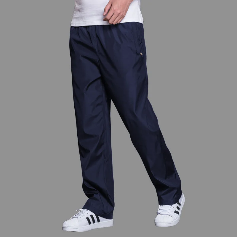 Men's Quick Drying Pants Elastic Waist Summer Men Breathable Pants polyester sport Pants Mens Straight sweatpants 4