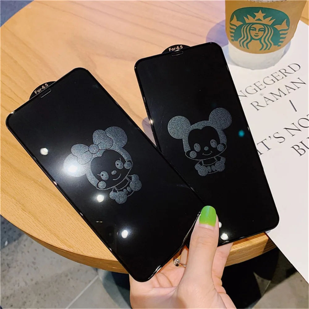 Блестящая невидимая полноэкранная пленка из закаленного стекла для iPhone 11 Pro MAX X XR Xs MAX 6 6s 7 8 Plus