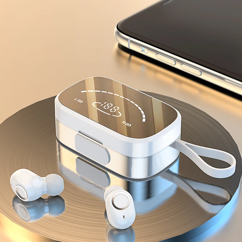 

Новые мини-наушники-вкладыши, TWS наушники K2, Bluetooth 5,0, 3500 мАч, зеркальный зарядный бокс, Беспроводные спортивные наушники-вкладыши с микрофоном