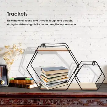 

Creative Wall-Mounted Hexagonal Design Grid Storage Rack Hanger Home Accessories Tough and Strong Load-bearing Capacity