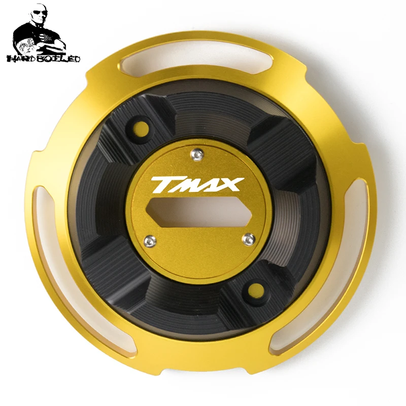Аксессуары для мотоциклов TMAX крышка статора двигателя с ЧПУ Защитная крышка для Yamaha TMAX T-MAX 560 TMAX560 - Цвет: Золотой