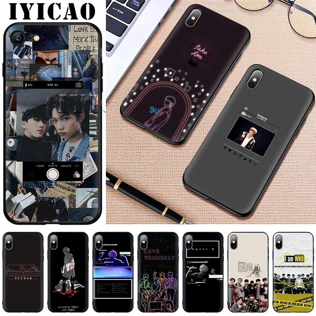 Чехол для телефона IYICAO мягкий силиконовый iPhone 5 6 6s 7 8 Plus 11 pro 10 X XS XR Max | Мобильные