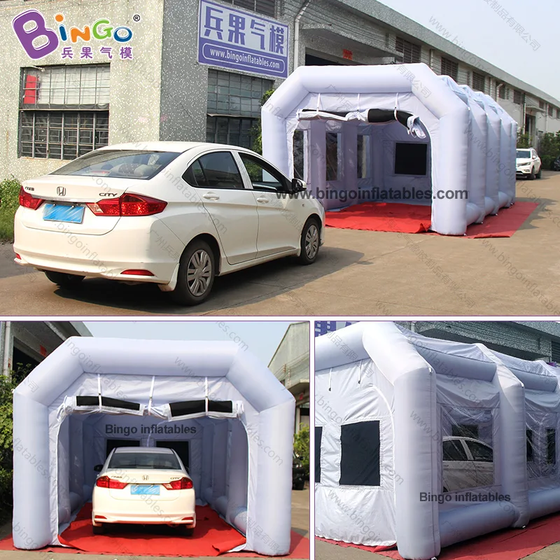 HOT SALE 8X4X3 Meters Inflatable Spray Paint Booth / Portable Inflated Work Station Car Painting Room For Sale - T0035-2 3