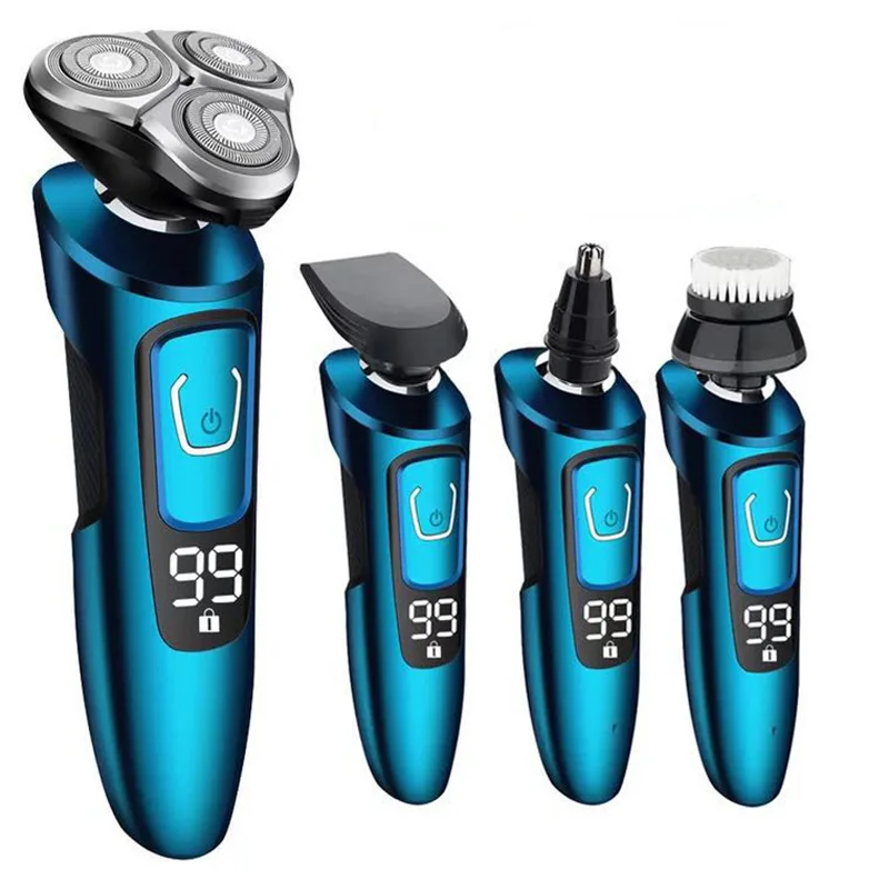 

Fully Washable Shaver Electric Multi-functional 4D Shaver Chargable Lithium Battery Fast Charge Digital Smart Shaver