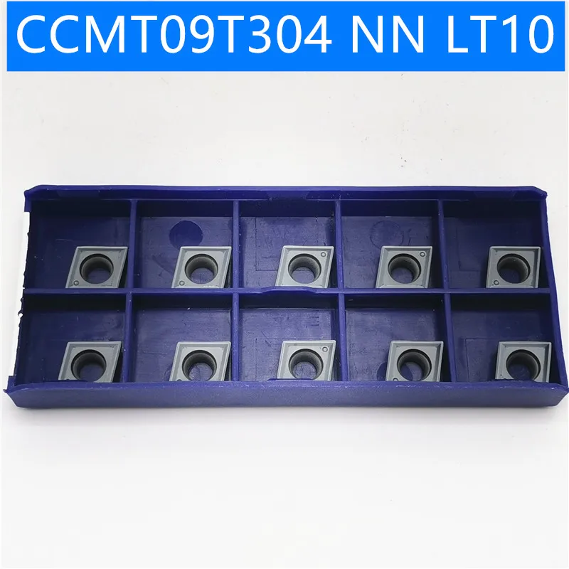 10 шт. CCMT09T304 NN LT10 поворотные твердосплавные вставки инструмент токарный фреза режущий инструмент для ЧПУ слот для резки CCMT 09T304