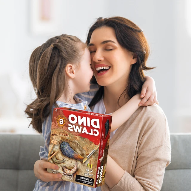 Dinosaur Claw & Tooth Fossils Dinosaur Teeth Fossils Excavation Kit  Digging Dinosaur Archeology Kit For Kids Dino Dig Kit Toy 6