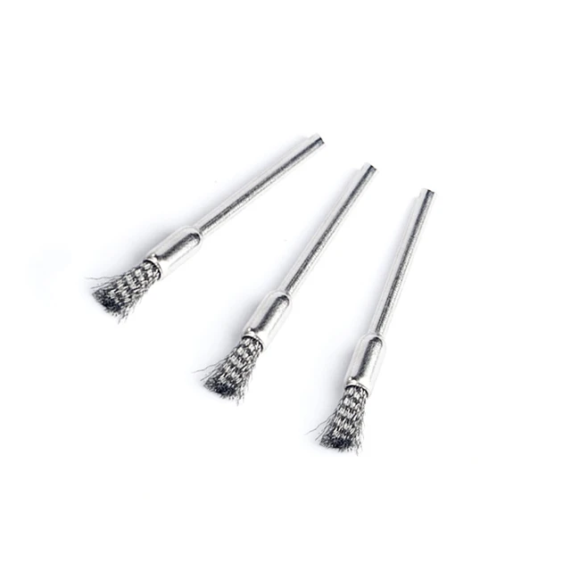 Brass Brush Wire Shank Electric Tool Steel Wire Wheel Brushes Cup Rust Accessories Rotary Tool for Engraver Abrasive Materials 3PCS-1