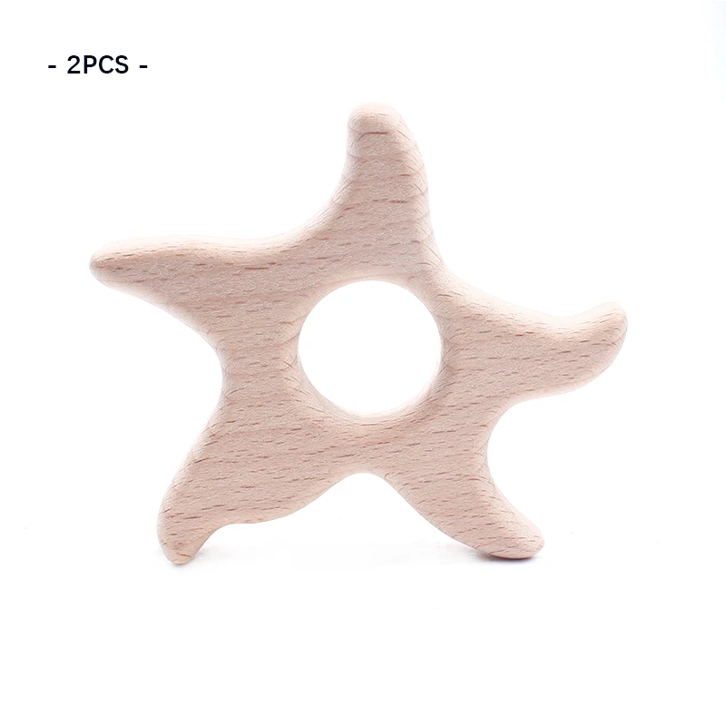 Деревянные Прорезыватели для зубов деревянные в виде животных из Букового