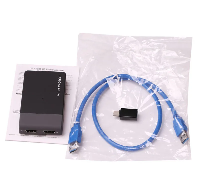 Ezcap261m USB 3,0 видео захвата HD60 игра потоковая трансляция в прямом эфире микрофон HDTV HDMI кабель для xbox один PS3 PS4 для телефона из поликарбоната с AMCAP Vmix последнюю версию Wirecast - Цвет: Ezcap261m