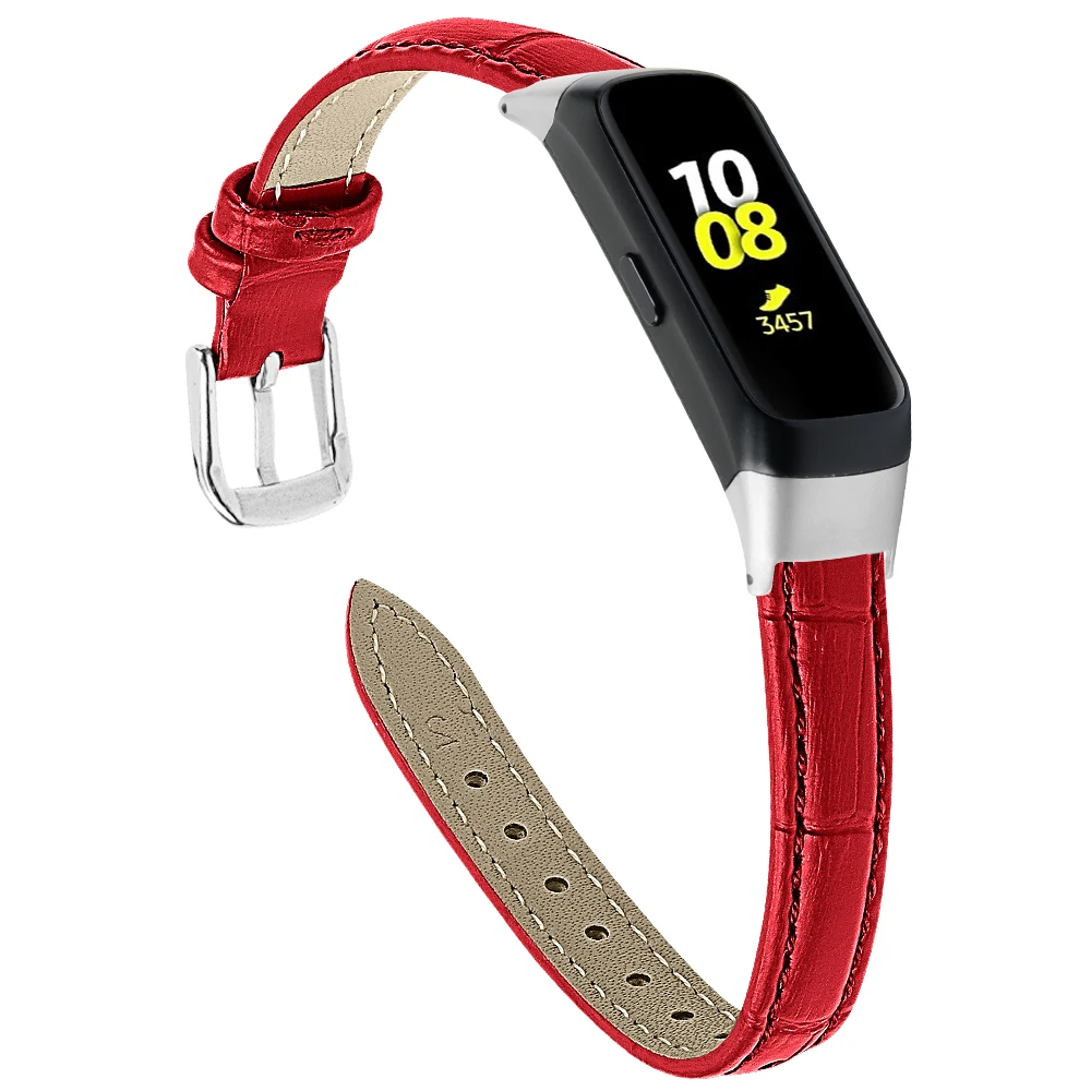 Кожаный ремешок для часов для samsung Galaxy Fit SM-R370 Смарт-часы браслет на запястье модный сменный ремешок Correa