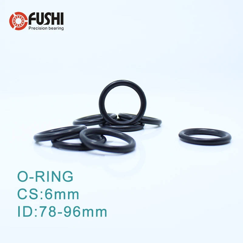 Уплотнительное кольцо CS6mm EPDM ID 78/80/81/83/85/88/90/92/93/95/96*6 мм 5 шт. уплотнительное