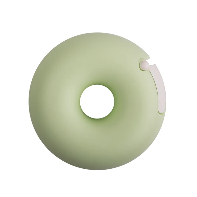Portable Transparent Acrylic Eyelash Tape Cutter Colorful Cutter PE Medical Tapes Adhesive Rotating Tape Holder Eyelash Tools Green Round