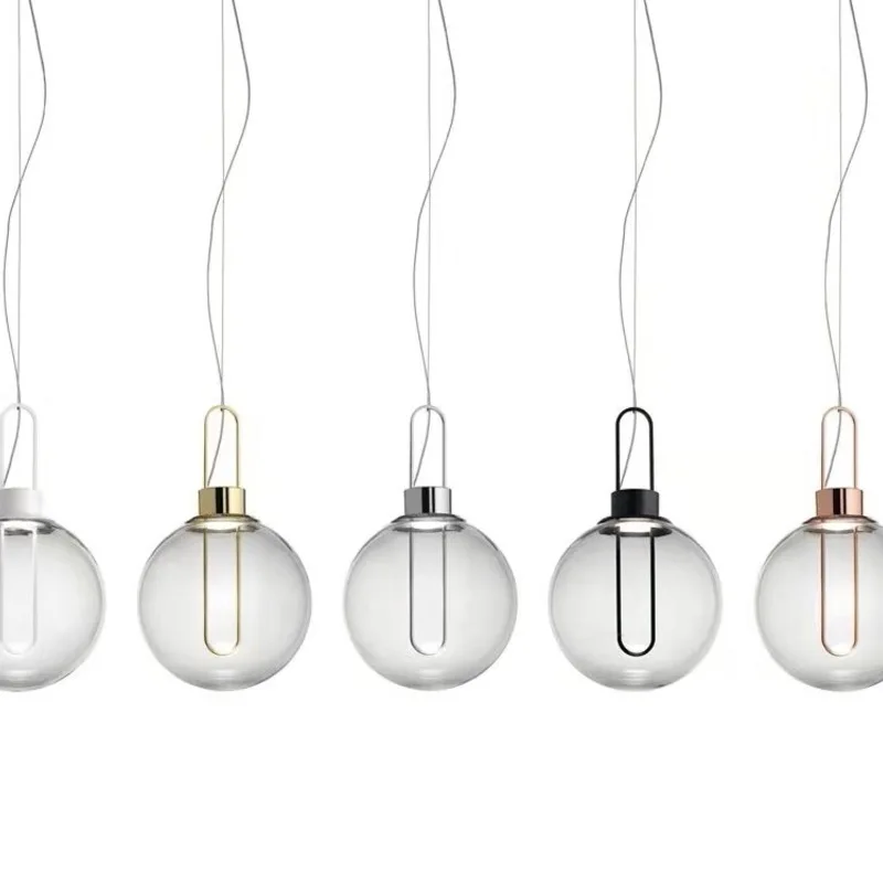 

Modern Pendant Light Silver Gold Glass Ball Hanging Lamp Hanglamp Kitchen Light Fixture Dining Living Room Luminaire hanging