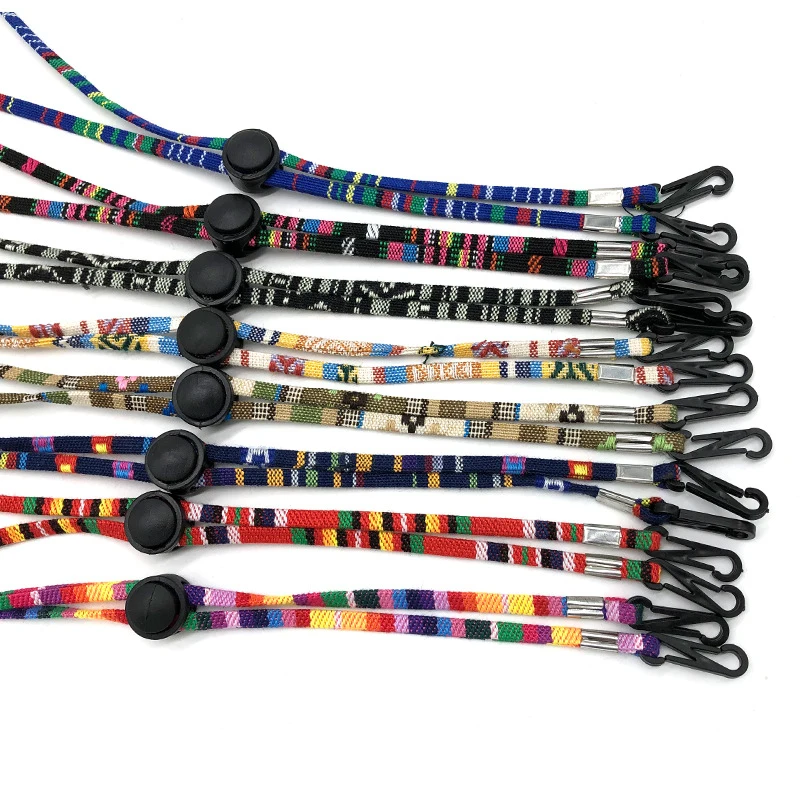 Cordón ajustable para mascarilla, cuerda colgante para cuello, cadena antipérdida para mujeres y niños, accesorio para el hogar, 70cm, 2 unidades