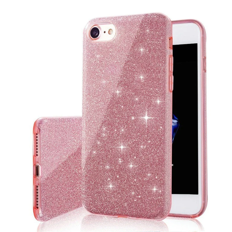 Pink Противоударный Блестящий Мягкий чехол для huawei P Smart P30 P20 lite Pro P10 P9 P8 Lite honor 6X8 9 10 Lite 8X PC+ TPU чехол - Цвет: Pink