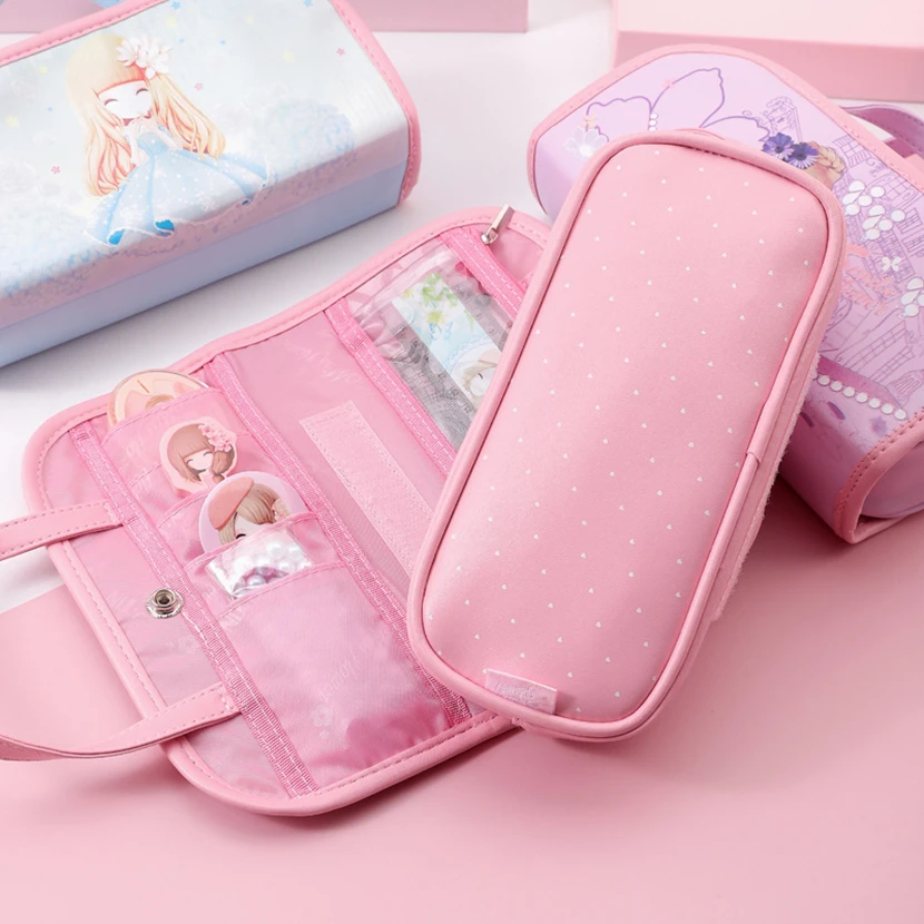 Grande Trousse Kawaii,Cute Trousse À Crayons Pour Scolaire Fille