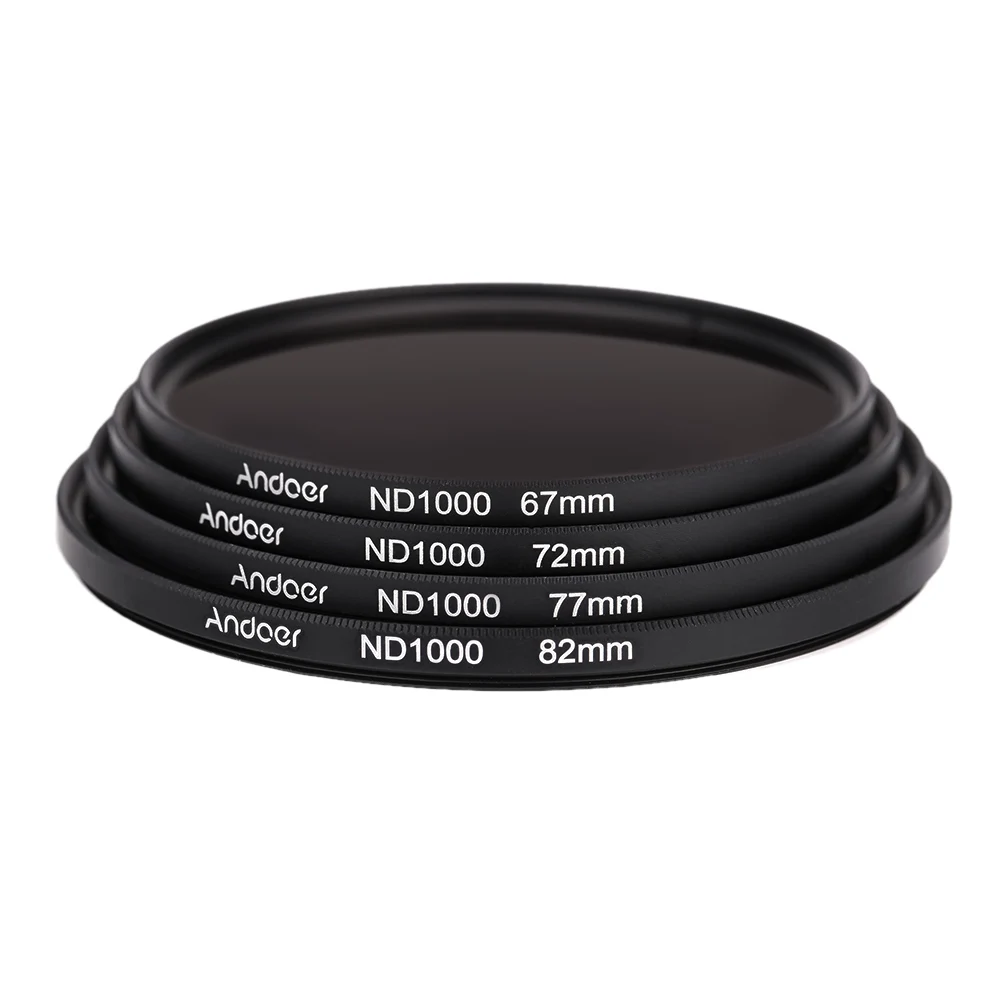 Andoer 72 мм ND1000 10 стоп фейдер фильтр нейтральной плотности для Nikon Canon DSLR камеры