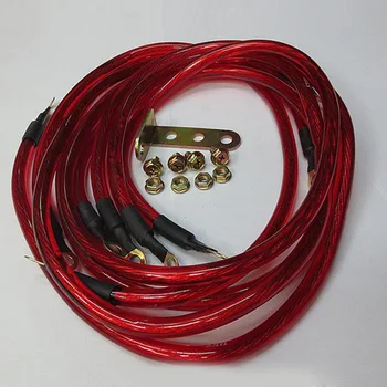 

Set Car Grounding Cable Universal 5-Point Grounding Earth Cable Wire Kits Ground