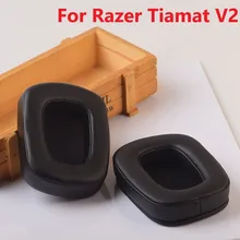 High Quality Headphone Replacement Earpads Cushion for Razer Tiamat V2 7 1 Soft Comfortable Ear Pads Cover for Razer Tiamat V2