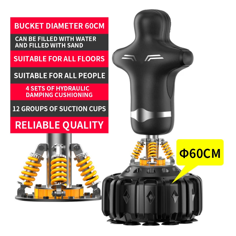 Training Boxing Punching Sandbag Indoor Humanoid Sandbag Vertical Sanda Tumbler Taekwondo Target Fitness Equipment