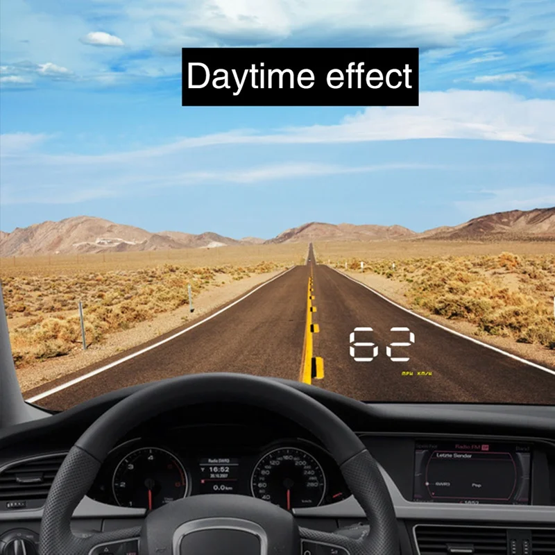 Автомобильный Универсальный дисплей Спидометр температура проекция воды на лобовое стекло