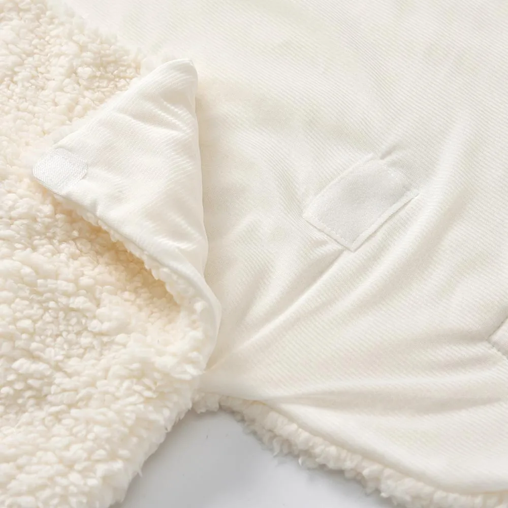 Размер 90-130, накидка для новорожденных, смешанный кашемир, унисекс, милое хлопковое белое одеяло для сна, пеленка для мальчиков и девочек