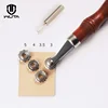 WUTA High Quality Leather Paper Overstitch Wheel With 4 Wheels Line Marking Wheel Gear Roulette Sewing Spacer Leather Craft Tool ► Photo 1/6