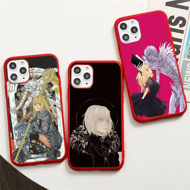 Чехол для телефона Death Note яркий цвет iPhone 11 12 mini pro XS MAX 8 7 6 6S Plus X 5S SE 2020 XR Yagami светлый