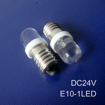 

High quality,24V E10,E10 24V light,E10 Led Indicator Lamp 24v,E10 Bulb 24v,e10 Caution Light,E10 Led 24v,free shipping 50pcs/lot