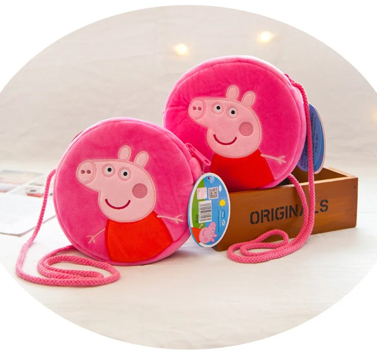 Оригинальные детские сумки peppa pig 44 см 38 см, плюшевые рюкзаки для детей, подарок на день рождения, подарок, горячая Распродажа