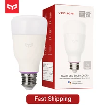 Yeelight YLDP06YL E26 E27 10Вт кзсв смарт-управляемая лампа работает с Amazon Alexa AC100-240V для струйного принтера Desk Ночной светильник