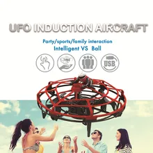 Мини-Дрон, удерживающий высоту Квадрокоптер, Индукционная левитация, антиколлизия, НЛО Дрон