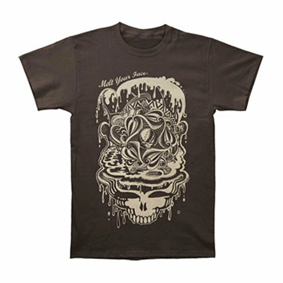 Grateful Dead Men'S Melt Slim Fit T-Shirt X-Large Brown 710131209974 Loose Size Tee Shirt |