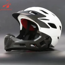 Дети Полный лицо велосипед шлем внедорожный MTB защита баланса спортивная защита покрытый шлем для велосипедистов велосипед BMX Гонки