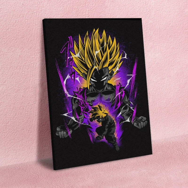 Gohan SSJ2 Dragon ball Супер картина Плакат Украшение стены Искусство Печать на холсте для гостиной домашний Декор Спальни